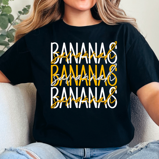 Bananas Stacked Graphic Tee