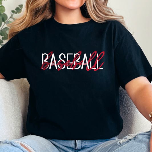 Baseball Script Overlay Digital Download - PNG Sublimation Design, Instant Download