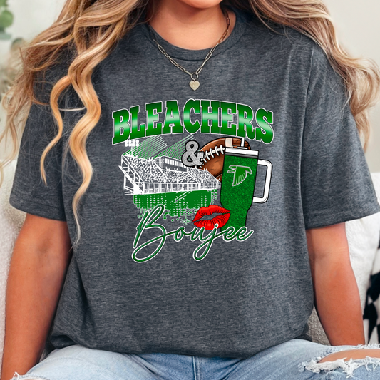 Bleachers & Boujee Green Falcons Shirt