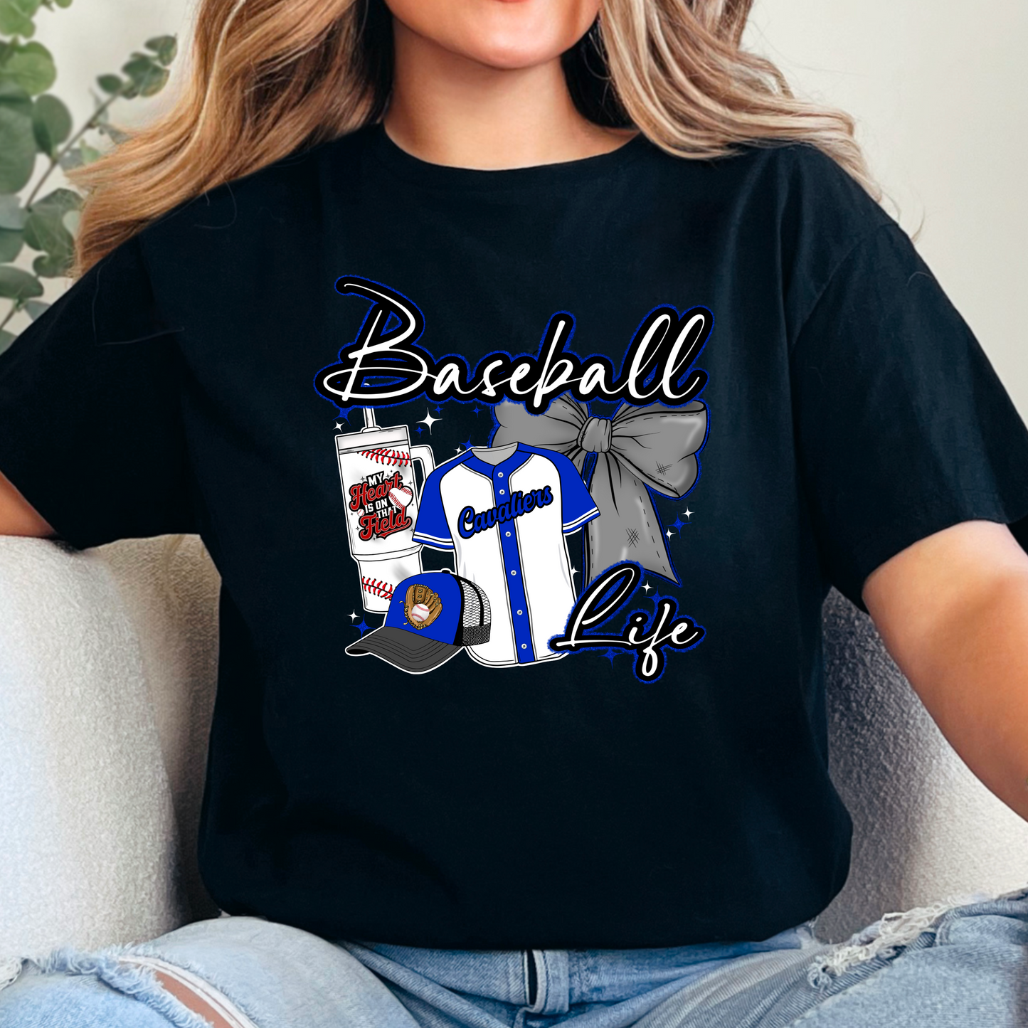 Cavaliers Baseball Life T-Shirt