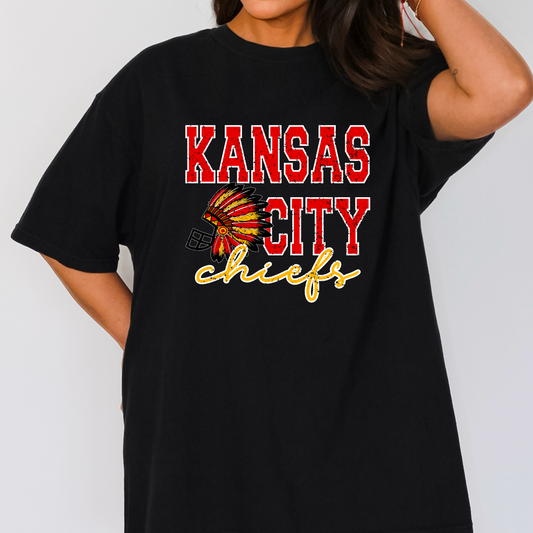 Chiefs feather helmet