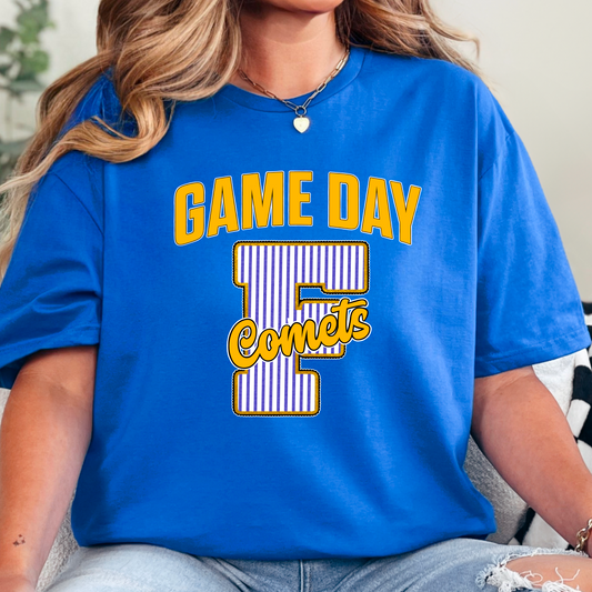 Game Day Comets Seersucker Tee