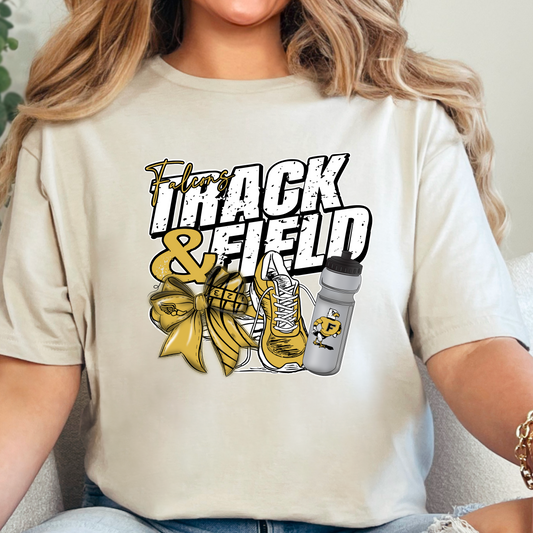 Falcons Track & Field Tee – Gold