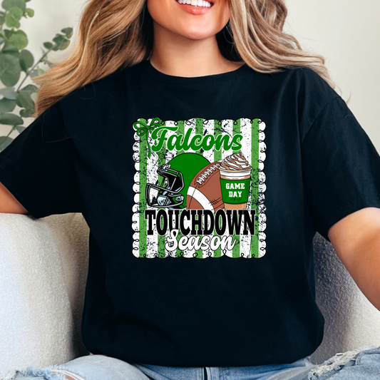Falcons Touchdown Season Tee – Green Game Day Style