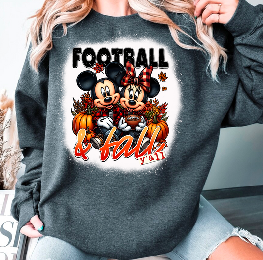 Football and fall mickey