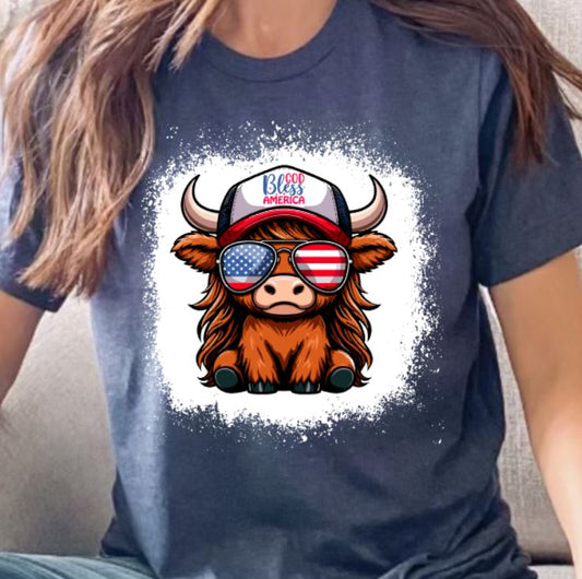 God bless America highland