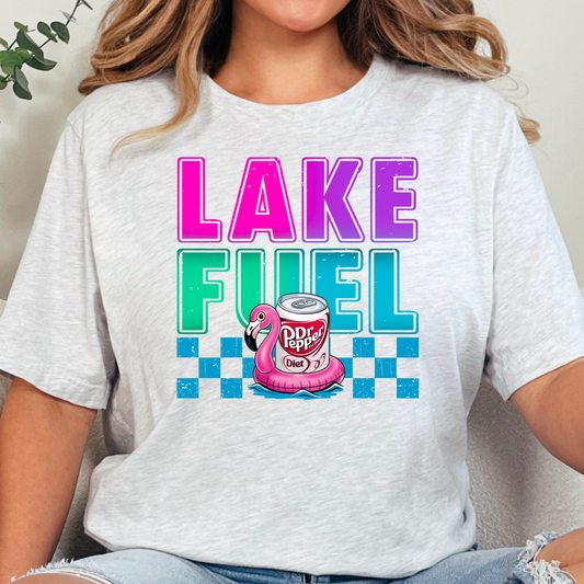 Lake Fuel Flamingo Tee – Diet Dr Style Summer Shirt