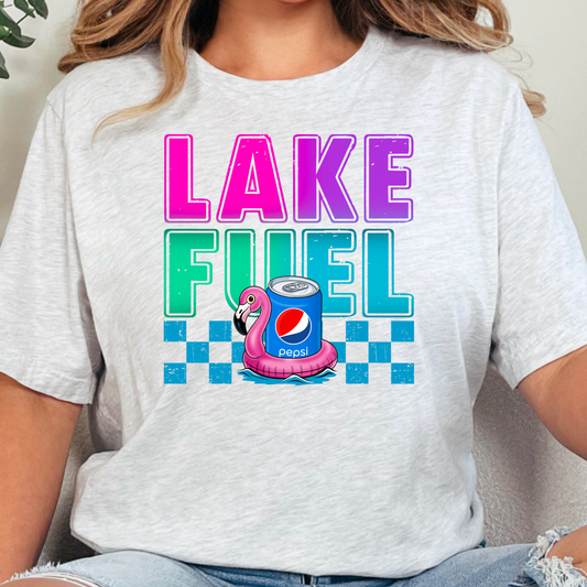Lake Fuel Floating Drink - Digital Sublimation & DTF File - Lake Life PNG