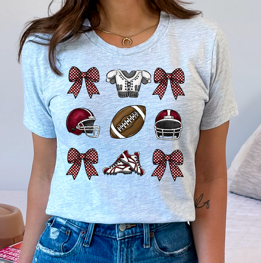 Maroon football coquette