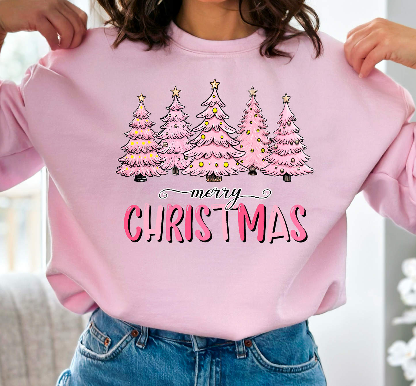 Pink Christmas trees