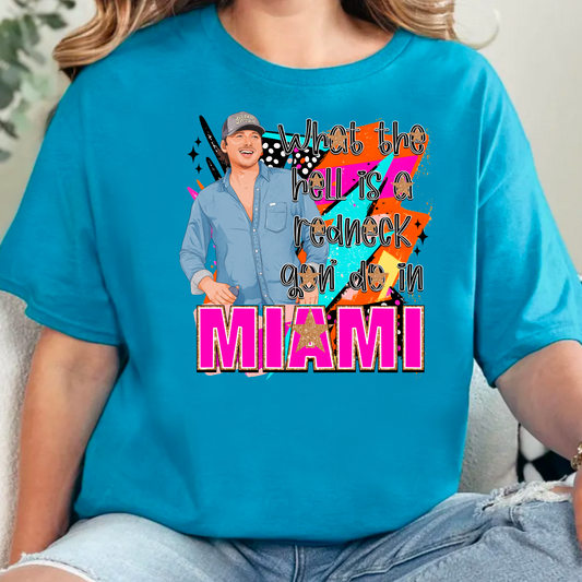 Redneck in Miami Graphic Tee