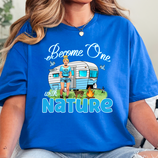 Become One With Nature - Digital Sublimation & DTF File - Camping Life PNG