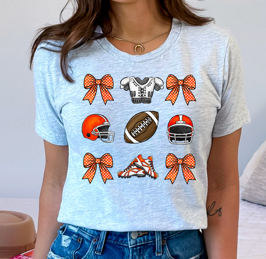 Orange football coquette