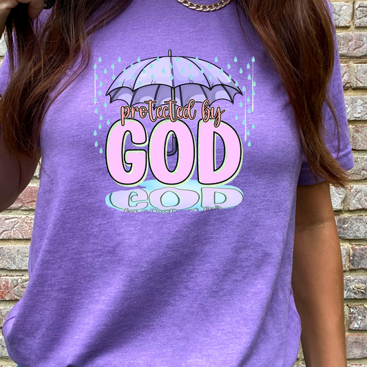 Protected by God Umbrella Tee