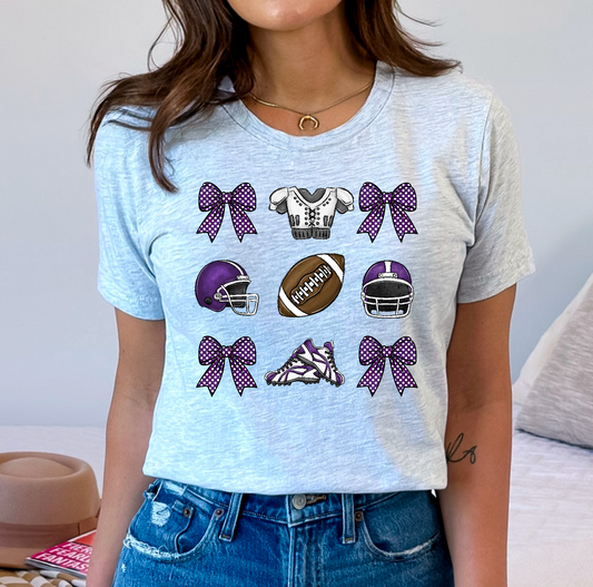 Purple football coquette