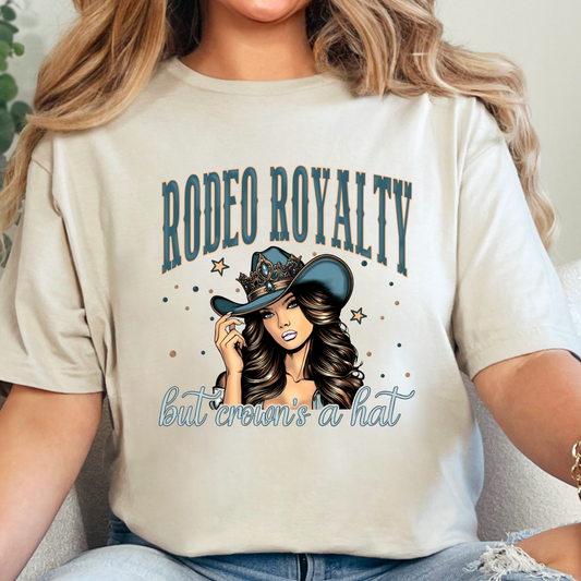 Rodeo Royalty But Crown’s A Hat Digital File | Western Cowgirl Queen PNG | Rodeo Sublimation Design | Boutique Instant Download Clipart