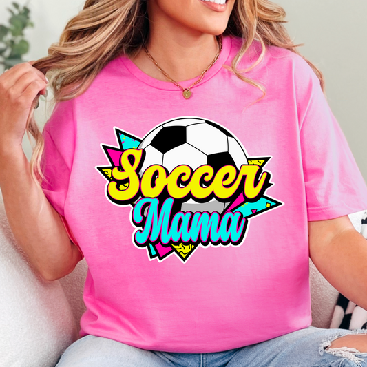 Soccer Mama Tee – 90s Neon Throwback Style