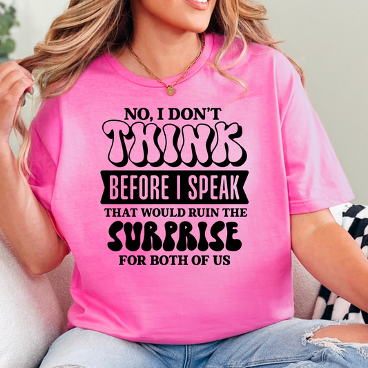 Think before I speak