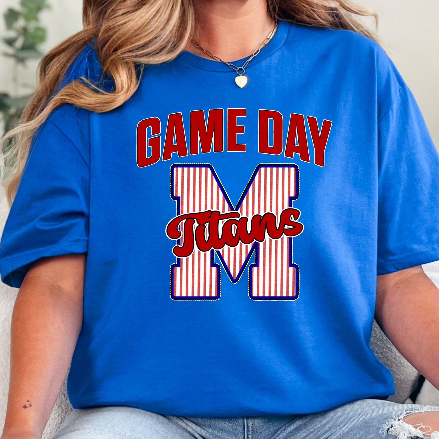 Game Day Titans Seersucker Tee