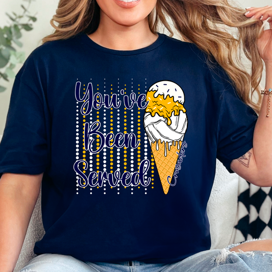 You’ve Been Served Volleyball Tee – Crusaders