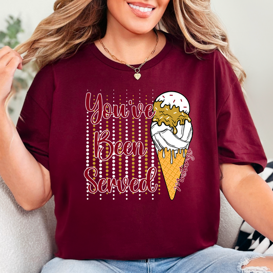 You’ve Been Served Volleyball Tee – Mustangs