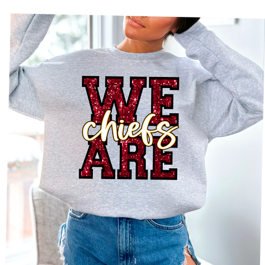 WE are chiefs faux sequins