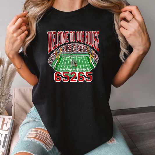 Welcome to Our House Football Tee – 65265