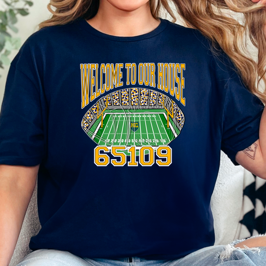 Welcome to Our House Football Tee – 65109