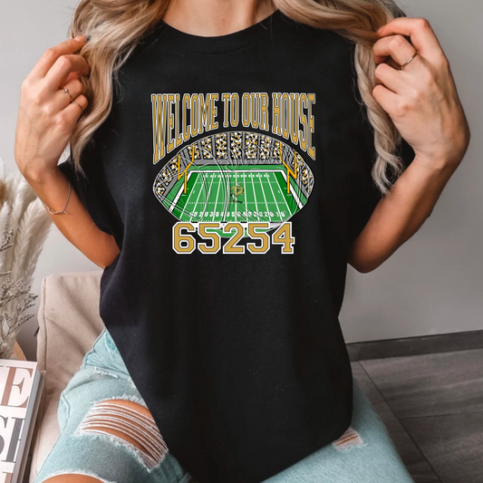 Welcome to Our House Football Tee – 65254