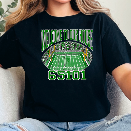 Welcome to Our House Football Tee – 65101