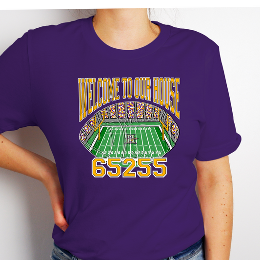 Welcome to Our House Football Tee – 65255