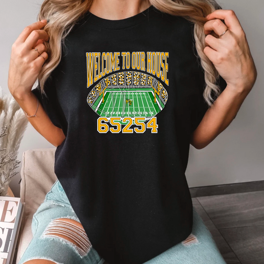 Welcome to Our House Football Tee – 65254