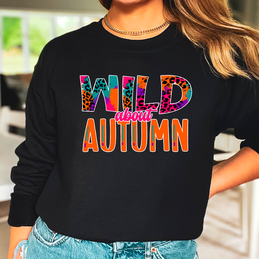 Wild About Autumn Leopard Print Sweatshirt