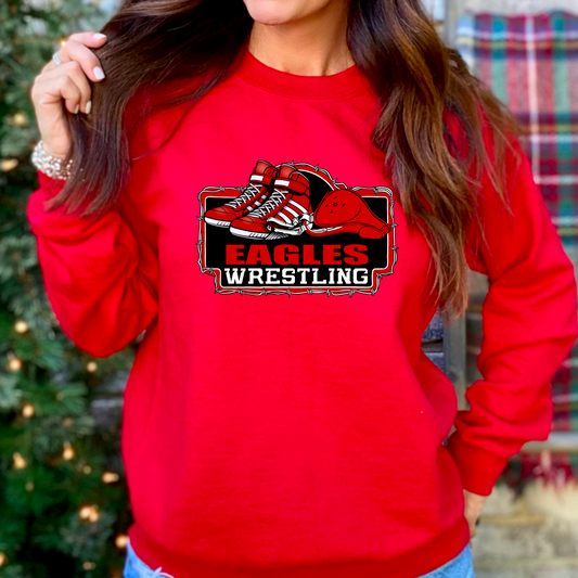 Wrestling barb eagles