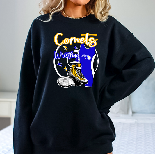 Wrestling singlet comets