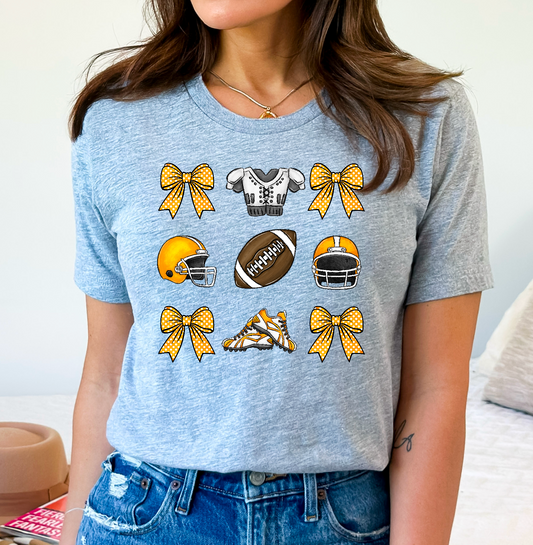 Yellow football coquette