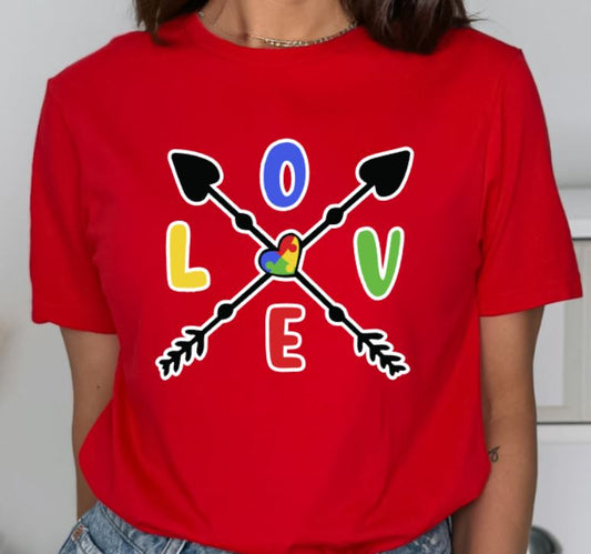 Love autism arrows