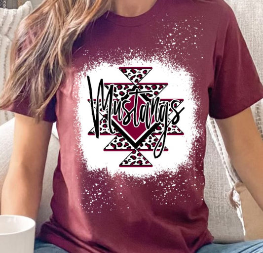 Mustangs aztec tee