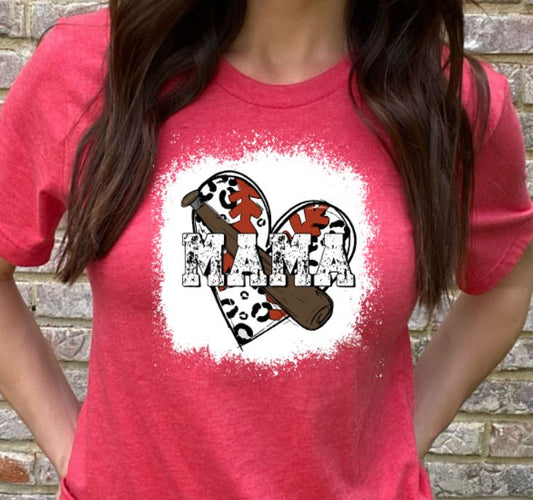 Baseball mama heart