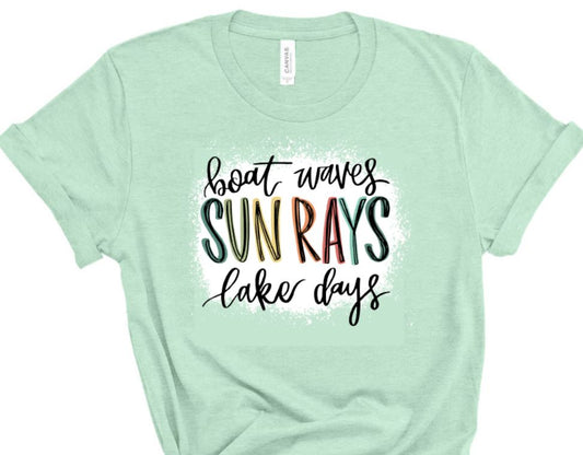 boat waves lake days