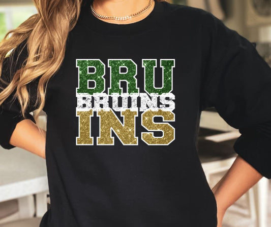 Bruins faux glitter