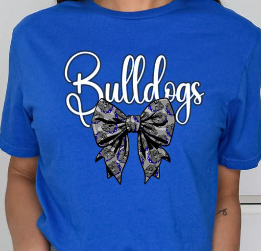 bulldogs bow tee