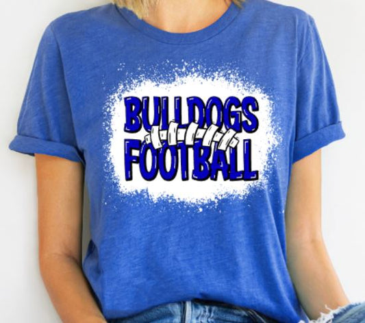 Bulldogs Football Laces tee