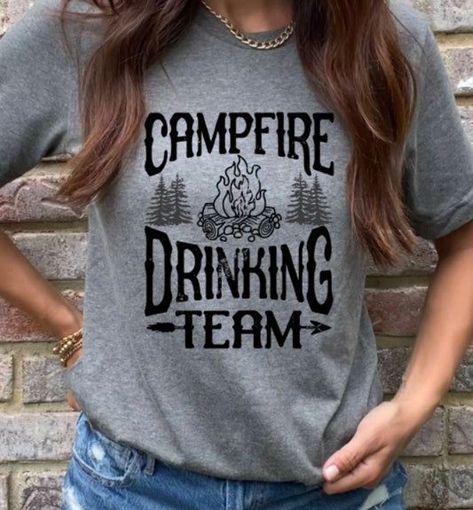 Campfire drinking team