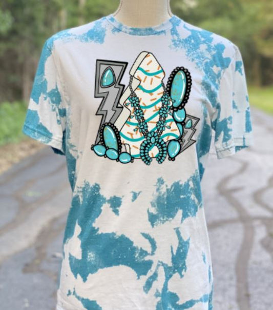 Christmas cake turquoise