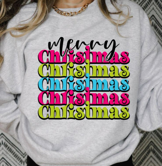 Merry Christmas stacked