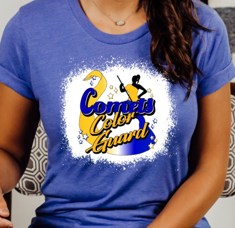 Comets color guard tee