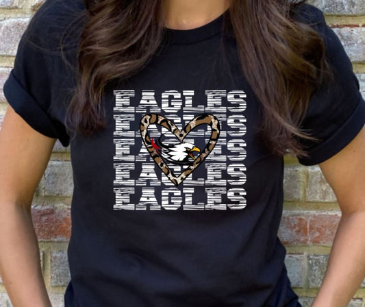 Eagles leopard heart