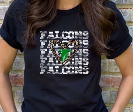 Falcons leopard heart
