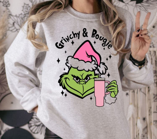 grinchy and bougie pink